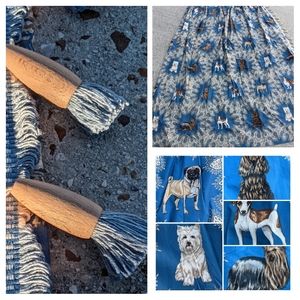 Pinch Pleat Dog Lover Curtain Panel, one panel